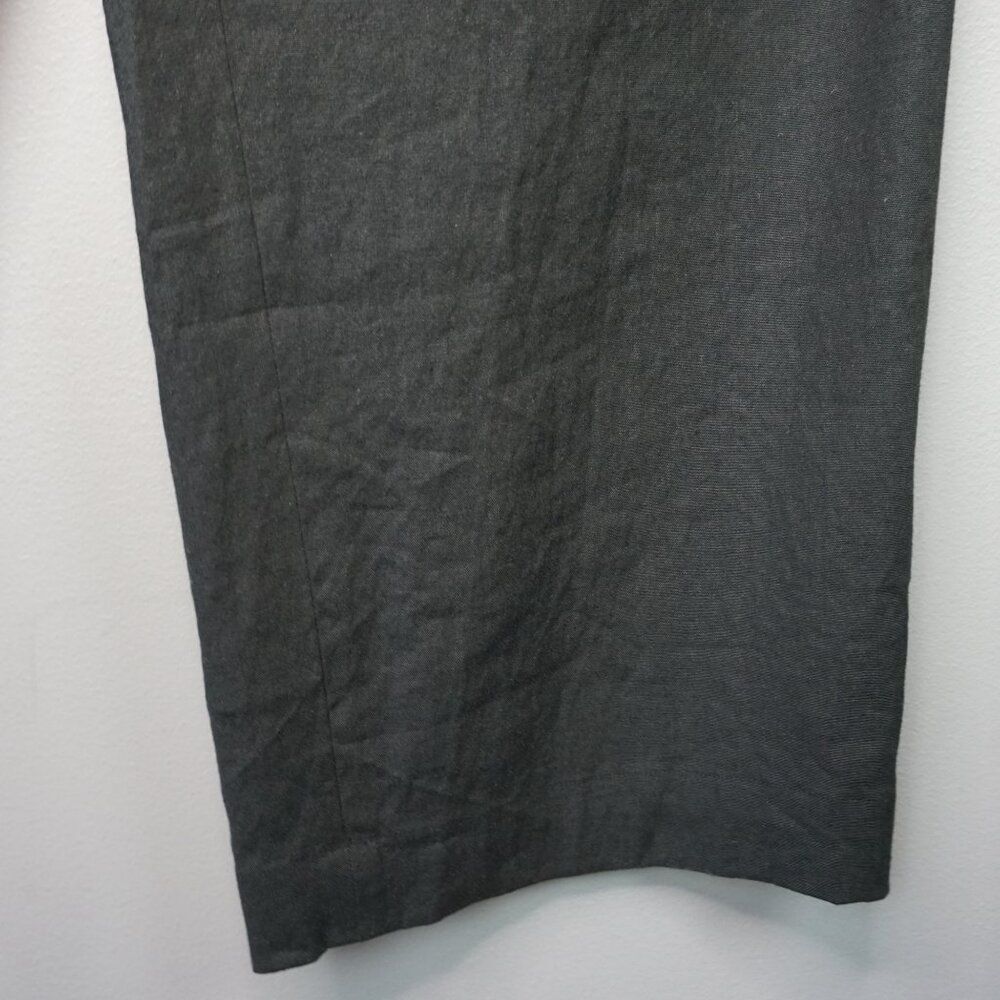 Vince Linen Blend Pull On Trouser Pant in Black size Large (12-14) $395 New - Picture 9 of 16
